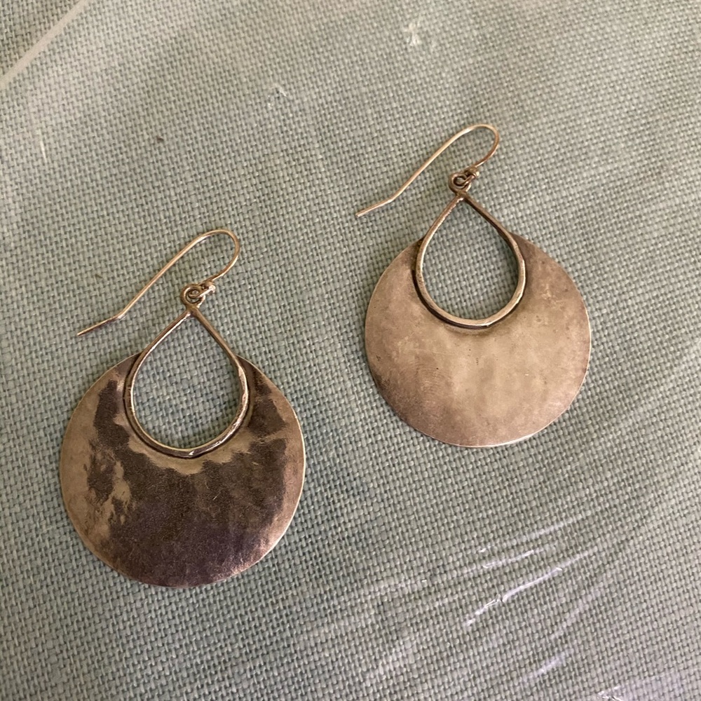 Silpada sterling silver large hoop earrings